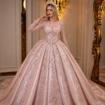 Champagne Celeste Crystal Ball Gown