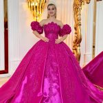 Fuchsia Royale Rose Ball Gown