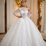 Ivory Grace Illusion-Lace Wedding Gown