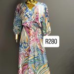 Tropical Canvas Kimono Dress