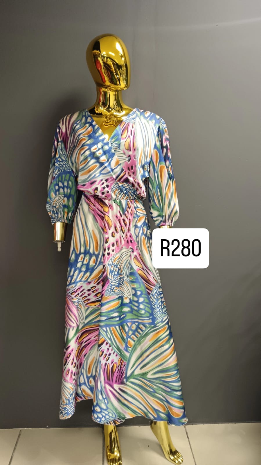 Tropical Canvas Kimono Dress
